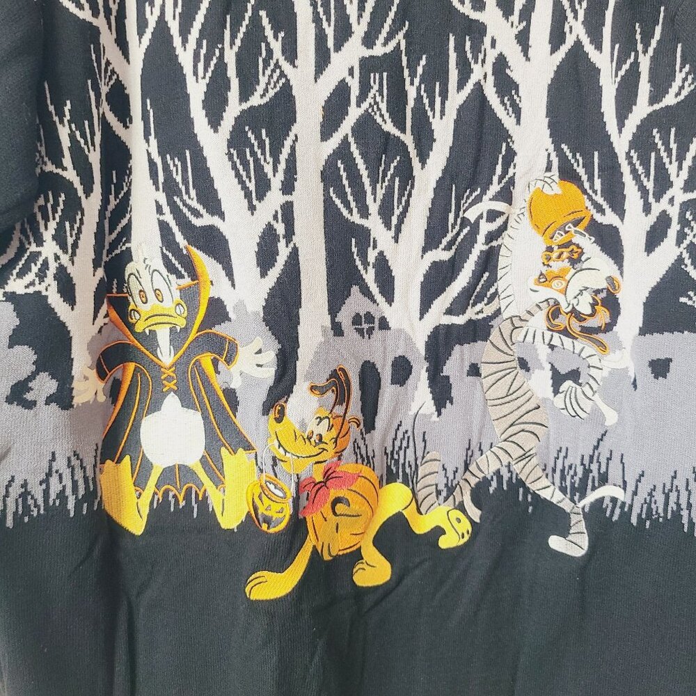 Her Universe Disney Mickey Mouse Trick Or Treat Cardigan Size L Black - Picture 5 of 7
